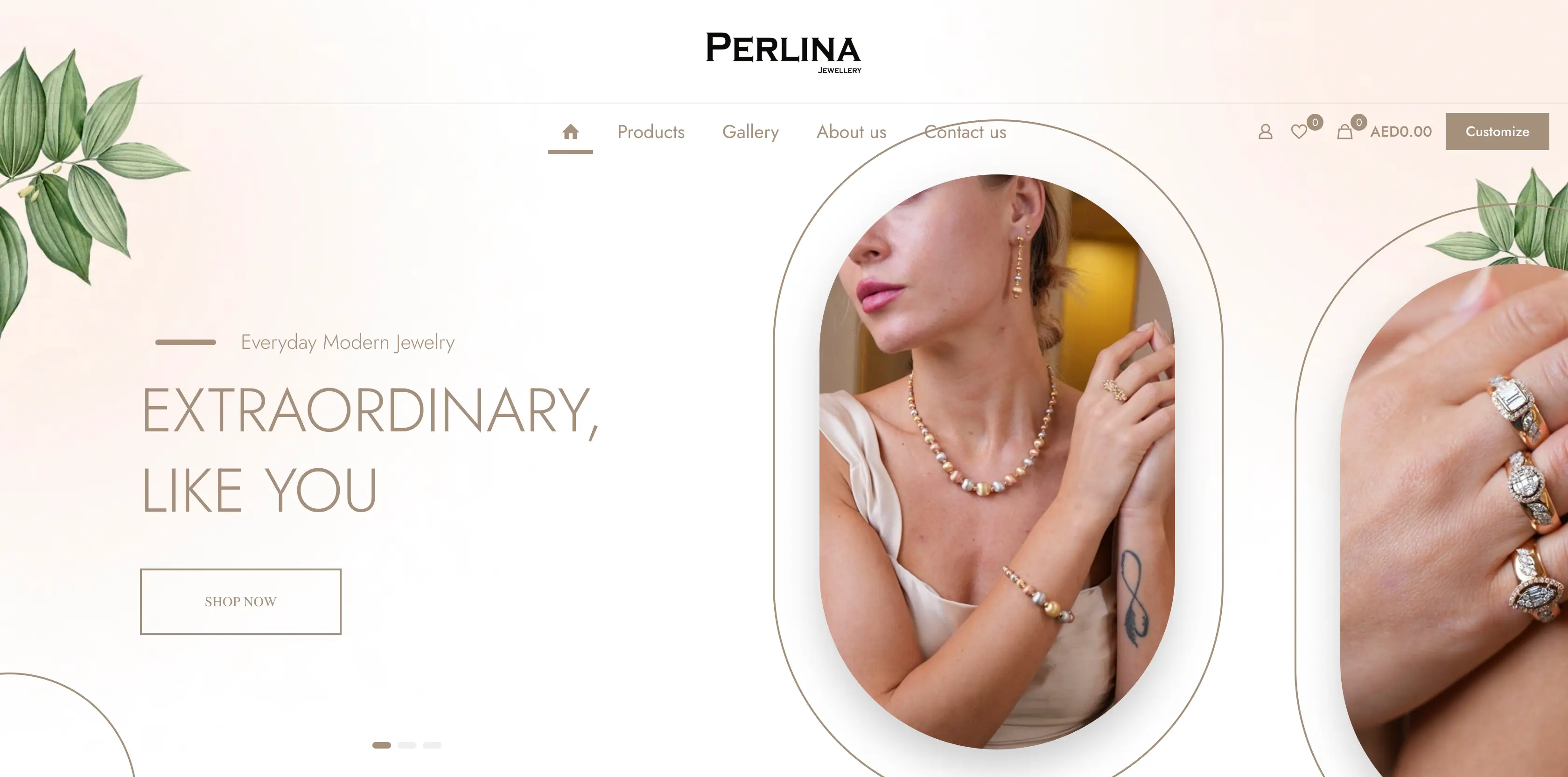 Perlina Jewellery website